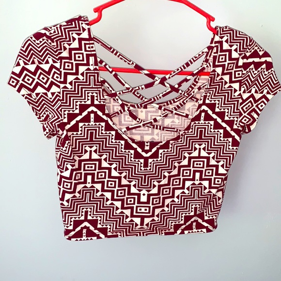 Aztec Crop Top - Picture 2 of 2
